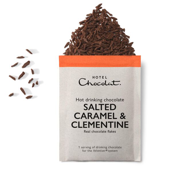 Salted Caramel &amp; Clementine Hot Chocolate Sachets , , hi-res