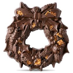 The Large Chocolate Wreath Cookie, , hi-res
