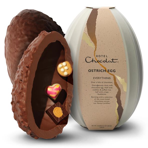 Everything Chocolate Ostrich Easter Egg , , hi-res