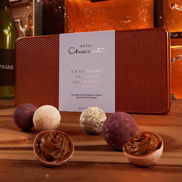 Champagne Truffles Selection Tin, , hi-res