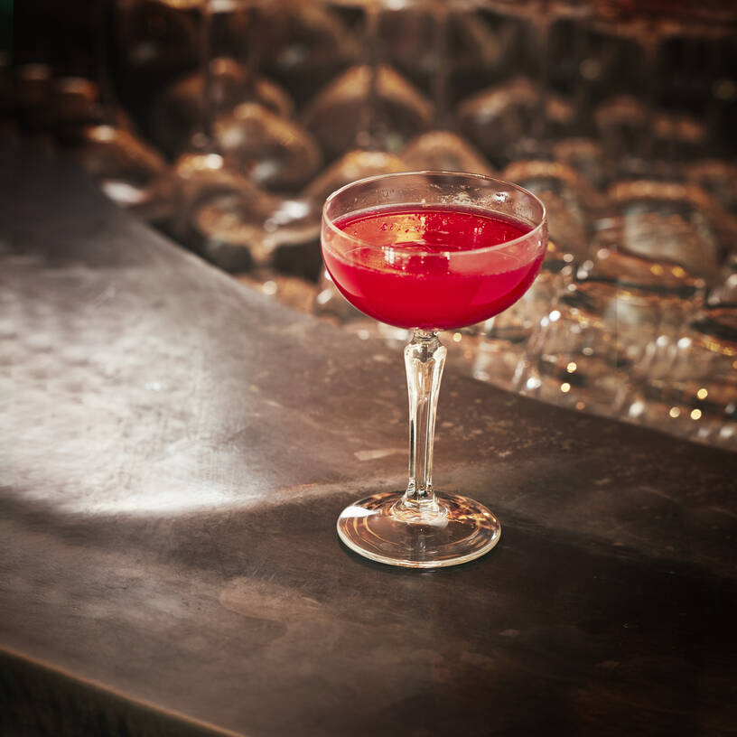 Raspberry Bellini Cocktail Recipe, , hi-res