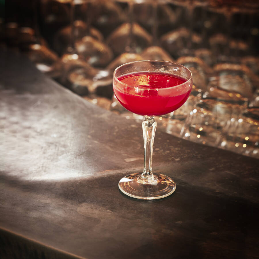 Raspberry Bellini Cocktail Recipe, , hi-res
