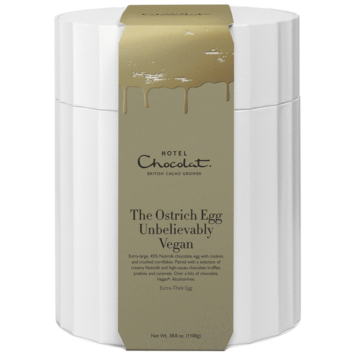 Unbelievably Vegan* Chocolate Ostrich Egg Hotel Chocolat