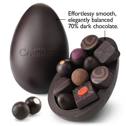 Dark Chocolate Easter Egg Extra Thick Hotel Chocolat