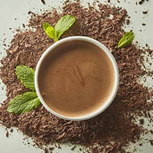 Dark with Mint Hot Chocolate