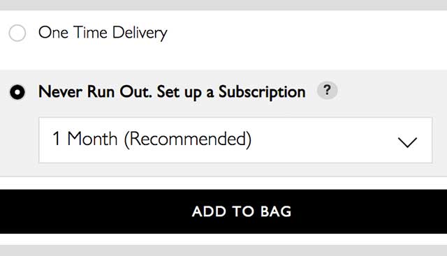 Select Delivery Frequency
